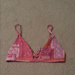 Skatie Pink and Orange Bikini Top
